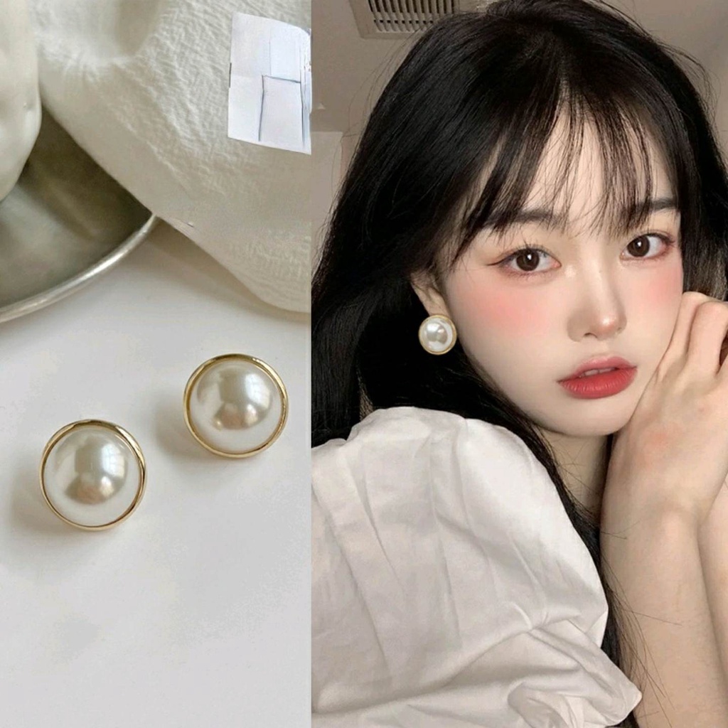 Bông Tai Đính Ngọc Trai NHÂN TẠO Sang Trọng Phong Cách Retro Pháp , SANG CHẢNH , DỄ THƯƠNG , TIỆC TÙNG HỘI NGHỊ