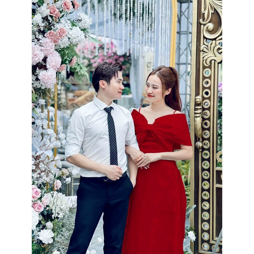 ẢNH THẬT  BIGSIZE ÁO DÀI NƠ BẸT VAI  CHẤT TAFTA SIÊU HOT