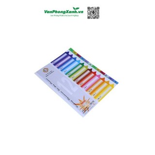 Chia file giấy 12 màu Bảo Kiên (12 tờ/tập)