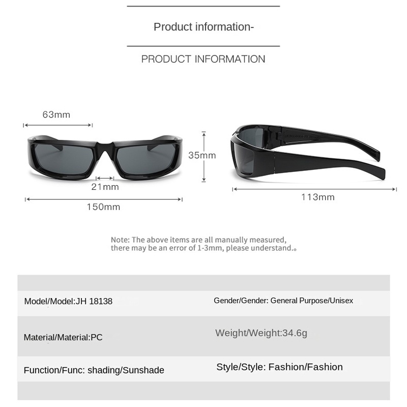 Kính Mát Y2K Phong Cách Steampunk Thời Trang Cho Nữ