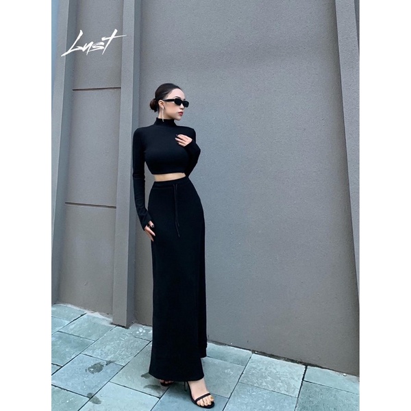 | Chang Tròn | Sét Chân váy + Áo croptop cổ cao Bigsize