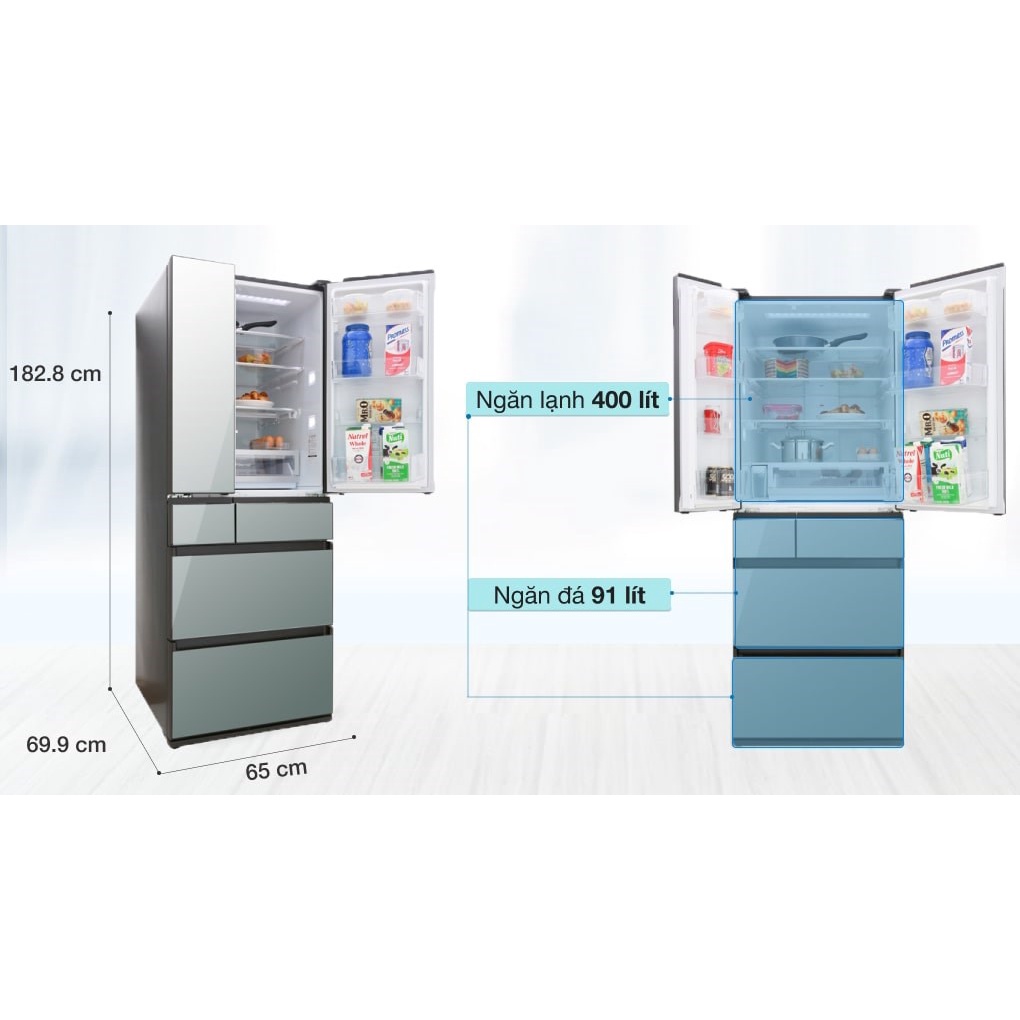 Tủ lạnh Panasonic Inverter 491 lít NR-F503GT-X2 - Xuất Xứ Nhật Bản - Dienmaykhore