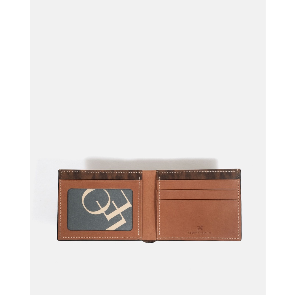 Ví Da Nam Gập Đôi Leonardo - Bifold Saturn Wallet - Da Nhập Khẩu Cao Cấp