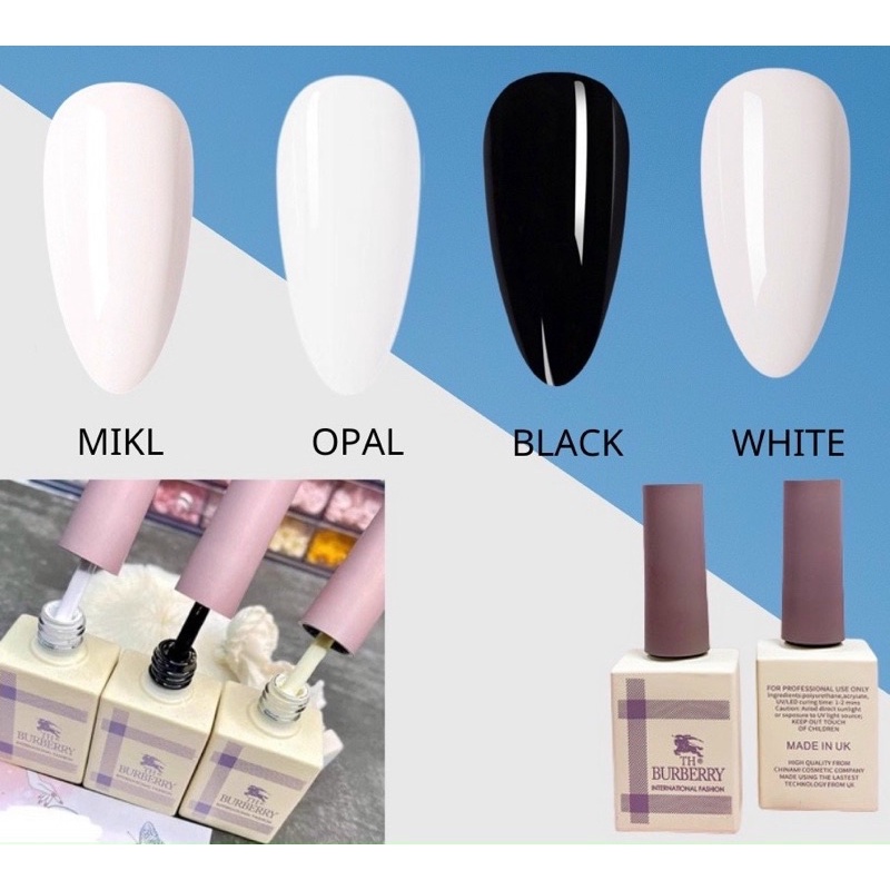 Sơn gel buberry đen, trắng sữa , nước gạo siêu xinh
