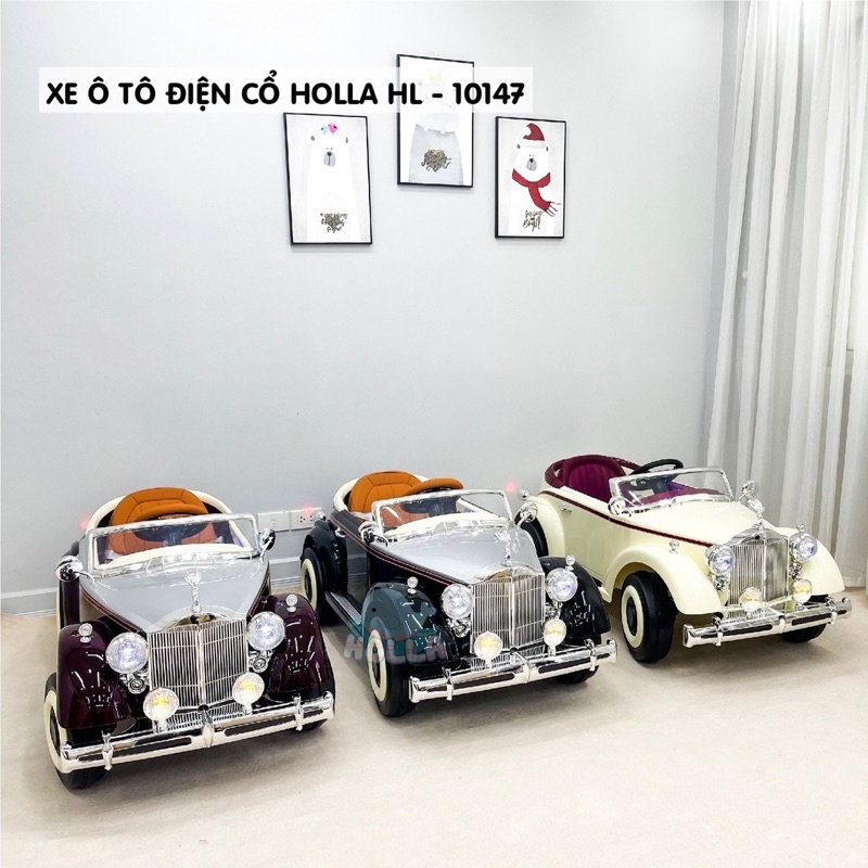 Xe Ô TÔ điện Rolls-Royce cổ điển HOLLA HL-10147 ( ghế da, vô lăng da)