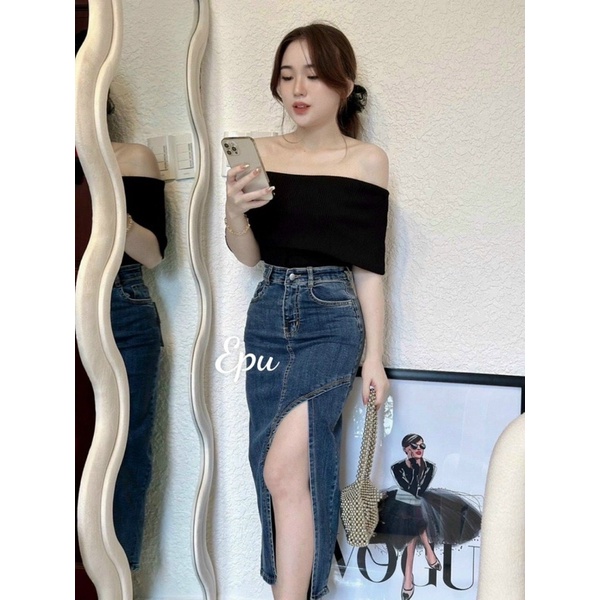 Áo Ống Trễ Vai Bảng To Phong Cách Hiện Đại CC082