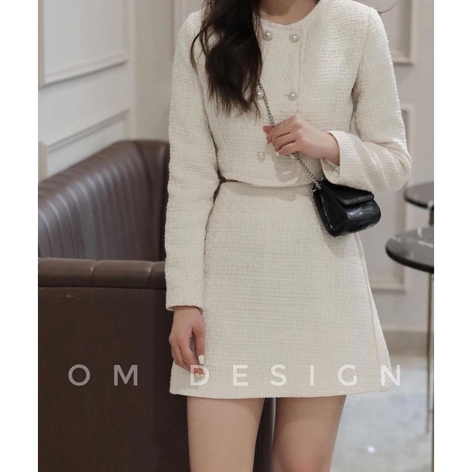 Sét dạ tweed hàng thiết kế