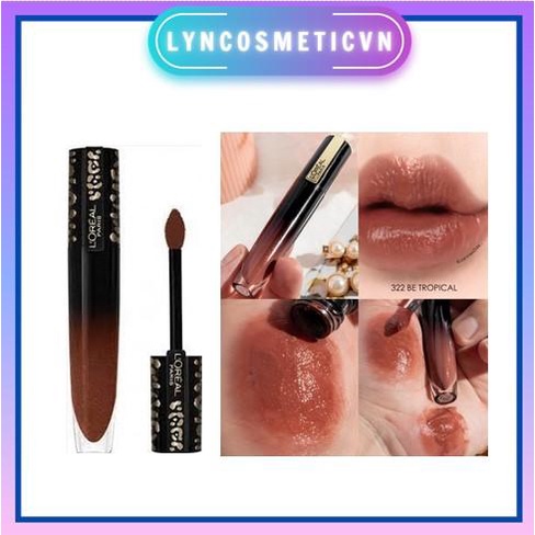 Son bóng giữ ẩm đôi môi L'Oreal / Loreal Brilliant Signature Shiny Lip Ink - 322 Be Tropical