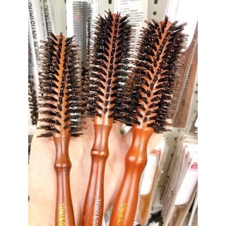 Lược tròn toni & guy tạo phồng kiểu tóc - lược tròn tạo kiểu tóc , lược cán gỗ cao cấp