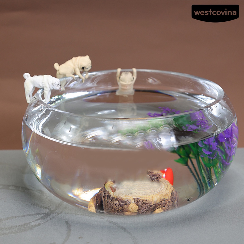 [Hot]♝Chú Chó Pug Hoạt Hình Bằng Nhựa Resin Siêu Bền Treo Trang Trí Bể Cá