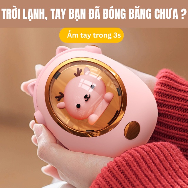 Máy sưởi ấm mini cầm tay hình thú dễ thương - Alice store