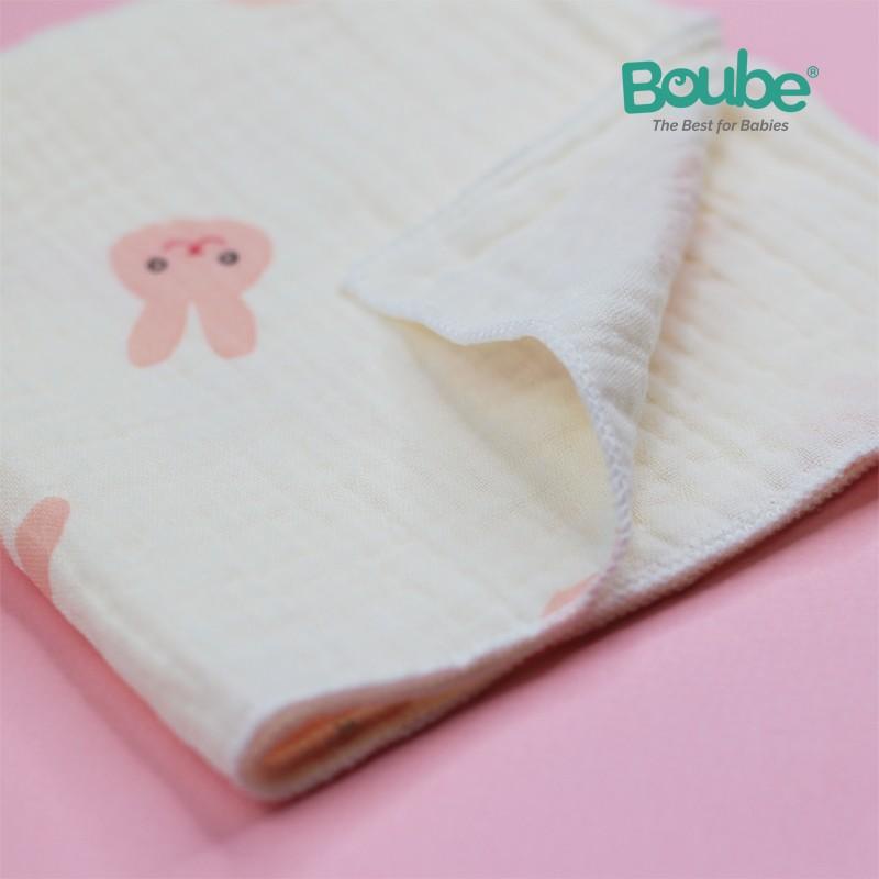 Khăn sữa cho bé sơ sinh và trẻ nhỏ Boube, quà tặng kèm tri ân khách hàng - Cotton tự nhiên, hút ẩm tốt, an toàn cho bé