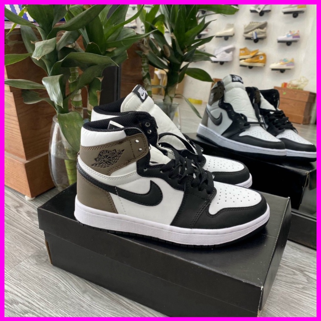 Giày jordan PANDA Giày Thể Thao cao cổ Đen Trắng nam nữ, jd Cổ Cao Hot Trend Xmenshop2