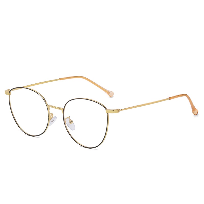 Mắt Kính Chống Bức Xạ Gọng Kim Loại Đơn Giản Thời Trang Cho Nam Và Nữ