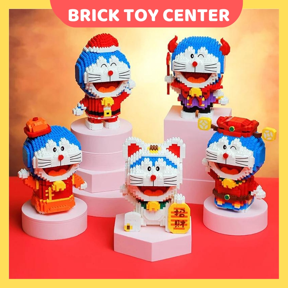 Đồ chơi lắp ráp Doraemon mô hình nhân vật hoạt hình mèo máy thông minh đến từ tương lai đồ chơi mô hình dễ thương