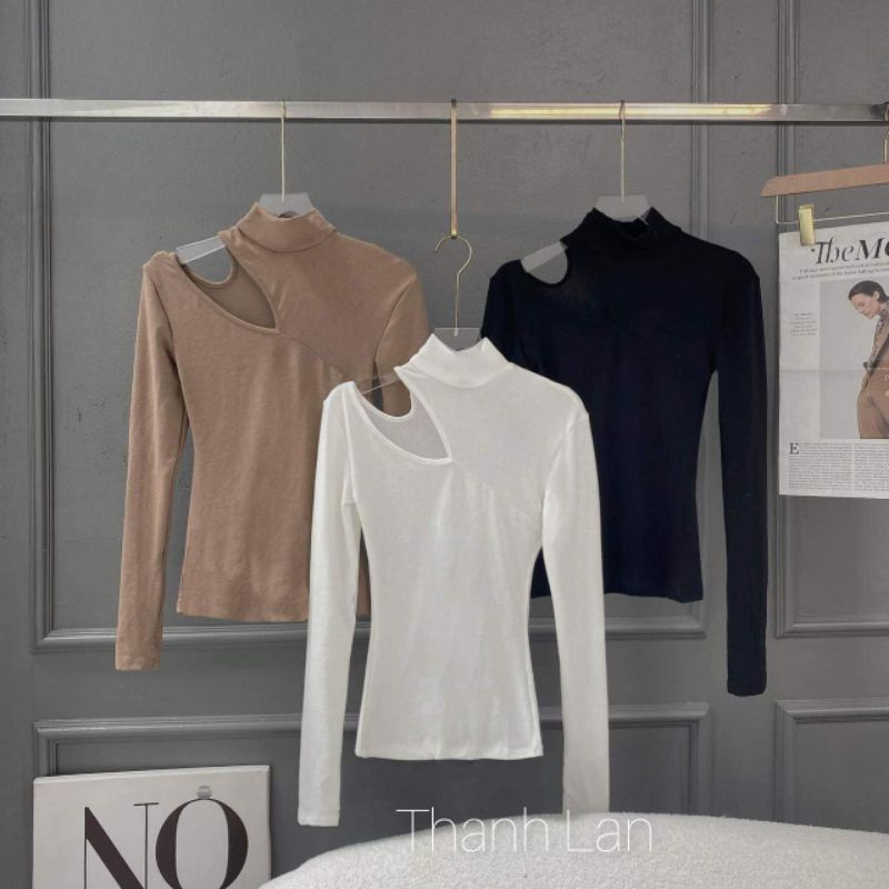 Áo thun dài tay khoét vai
