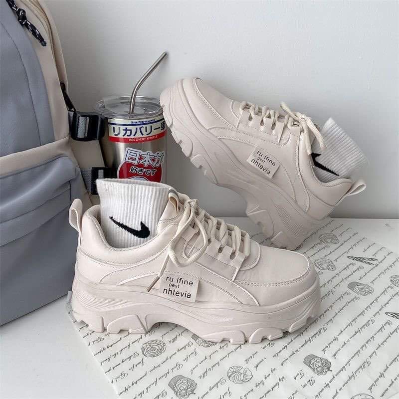 Giày thể thao nữ RUFINE đế cao 4cm phong cách ulzzang