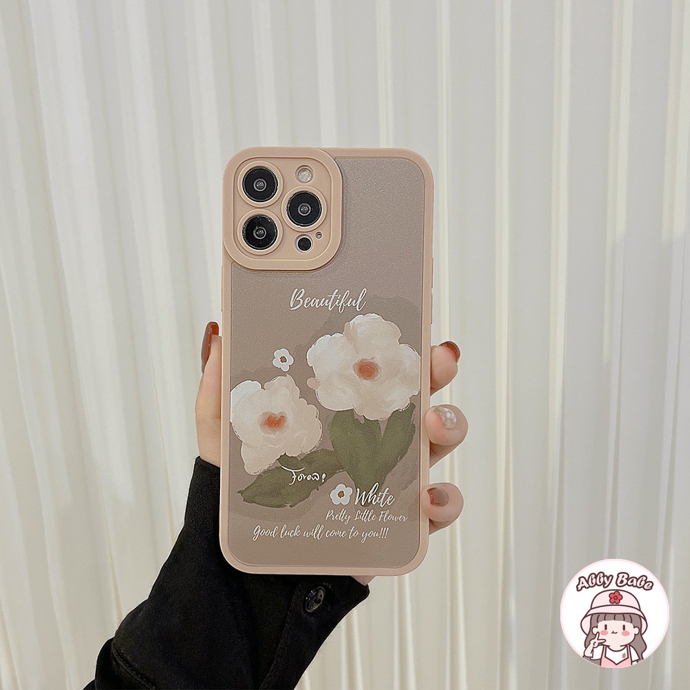 Ốp Điện Thoại TPU Mềm Chống Mồ Hôi Họa Tiết Hoa Sơn Dầu Cho IPhone 14 Pro Max 11 7Plus 13 12 11 Pro Max X XS XR