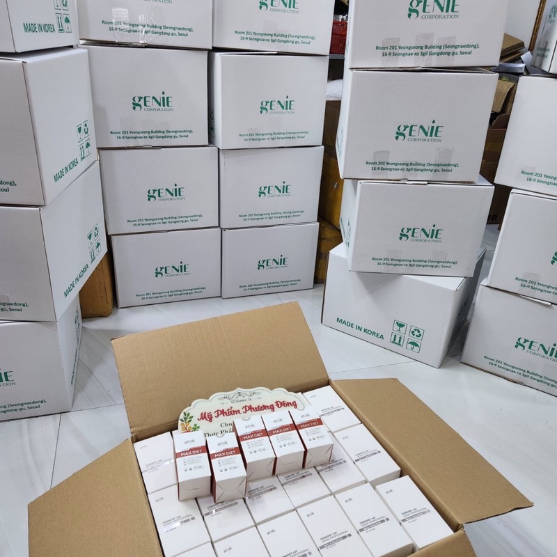 Viên Uống Giảm Cân Cao Cấp MAX DIET GENIE Hàn Quốc Hộp 60 Viên, Dành Cho Cơ Địa Nhờn Thuốốc mk