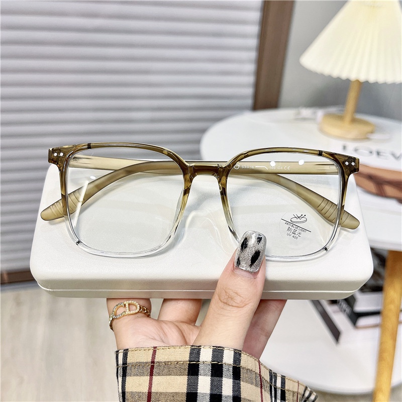 Gọng kính cận nữ nam chống UV400 và tia bức xạ style Hàn Quốc mắt kính hai chấm hit hot thời trang giá rẻ đẹp HANAS0 112