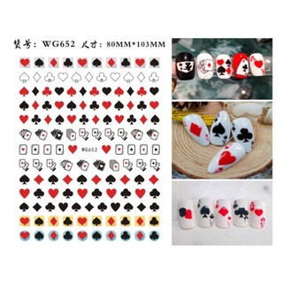 Sticker lá bài nhiều mẫu mới