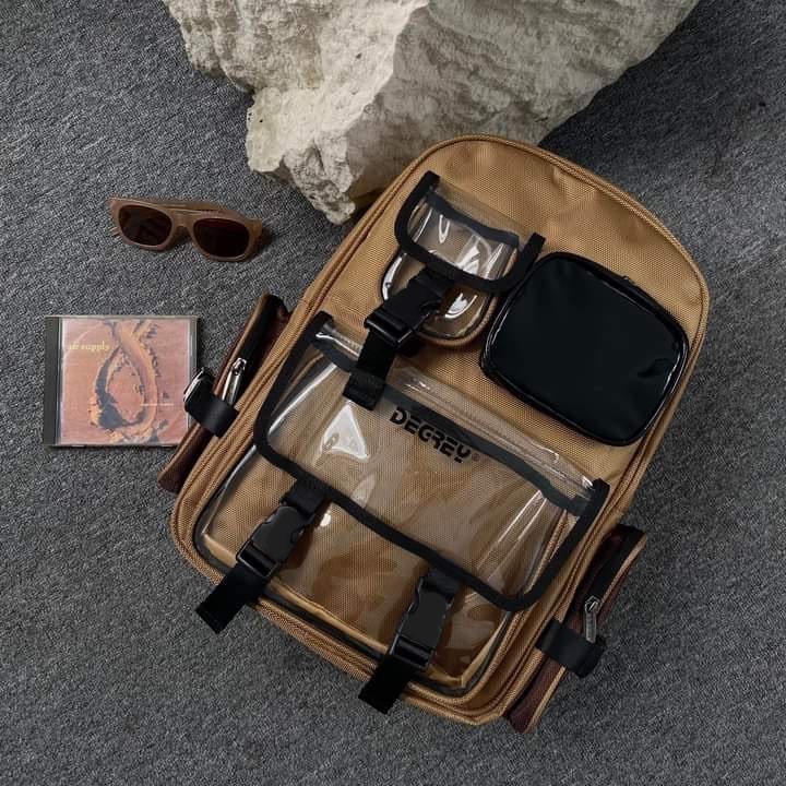 Balo Hologram phản quang 7 màu có cổng+cáp USB