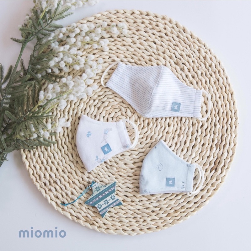 Set 3 Khẩu trang em bé MIOMIO vải cotton Mio