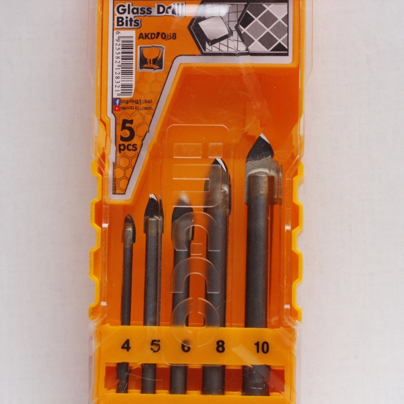 INGCO Bộ 5 mũi khoan kiếng AKD7058