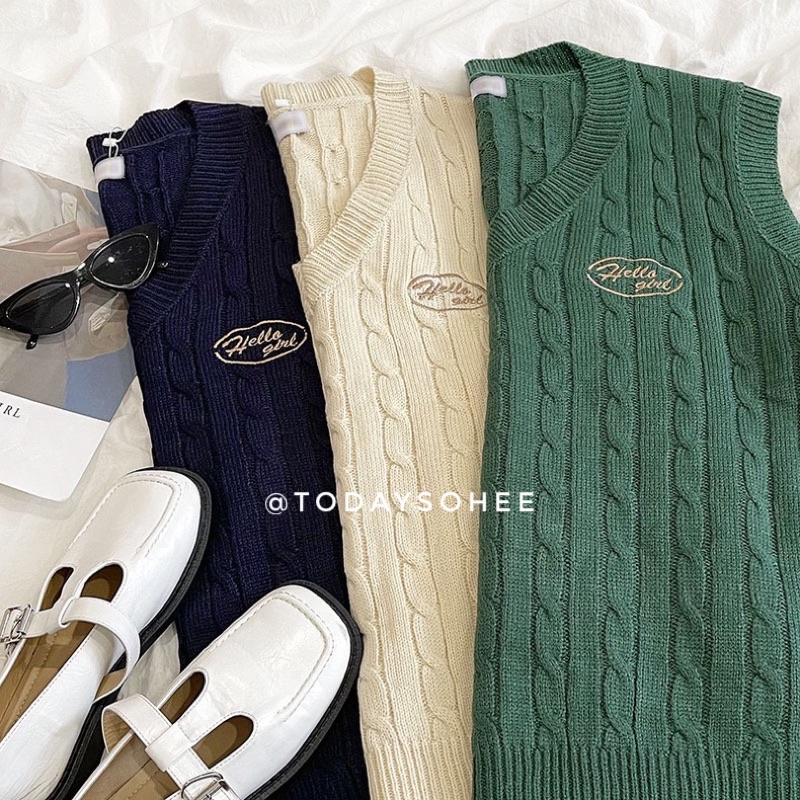 Gile trơn thêu logo