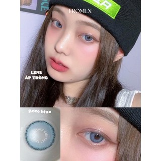 Kính áp tròng ROZE màu xanh biển áp tròng FROMLX Contact Lens phong cách sáng tây năng động (Roze Blue) <6 tháng>