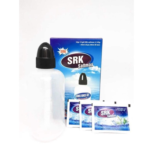 Bình rửa mũi SRK saltmax kèm 10 gói muối