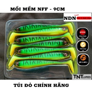 Mồi giả câu cá lóc mồi mềm nff túi đỏ, mồi mềm câu cá dài 9cm- 3gam- action chìm