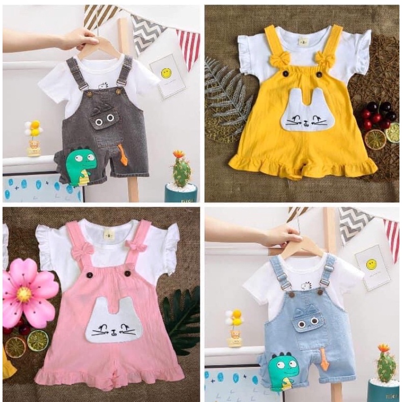 MẪU LẺ SIZE SET 2 ÁO-YẾM BÉ TRAI - GÁI 1-5/6T - XUHASHOPBABY