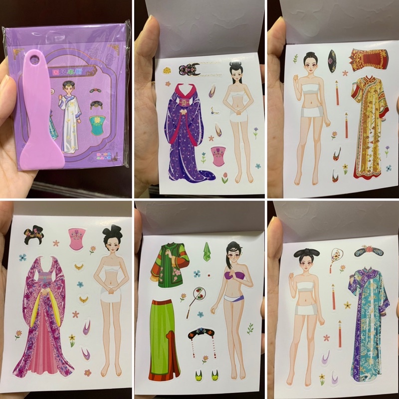 Sổ sticker 20 tờ quần áo Diên Hy Cung Lược
