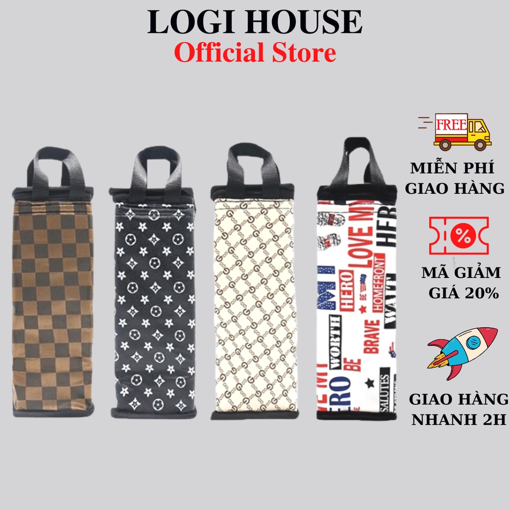 Túi giữ nhiệt loại lớn đựng hộp cơm bình giữ nhiệt 1 lít 1.5 lít họa tiết độc đáo giao màu ngẫu nhiên