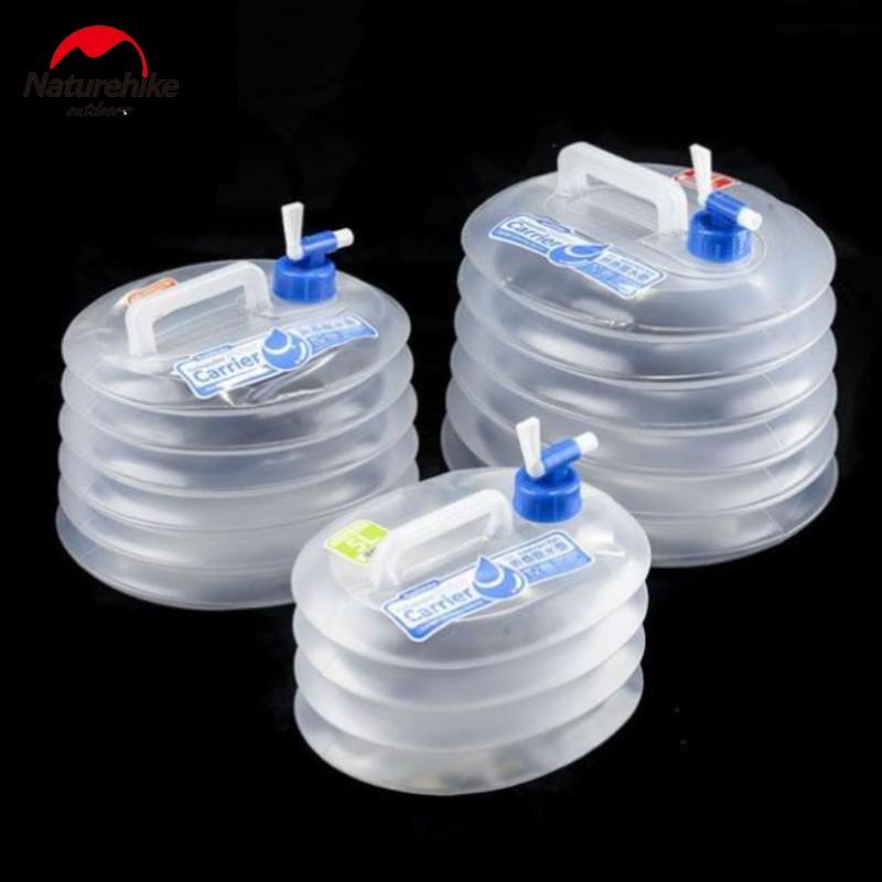 CAN, BÌNH NƯỚC GẤP GỌN 5L, 10L, 15L CẮM TRẠI DÃ NGOẠI NATUREHIKE NH14S002-T