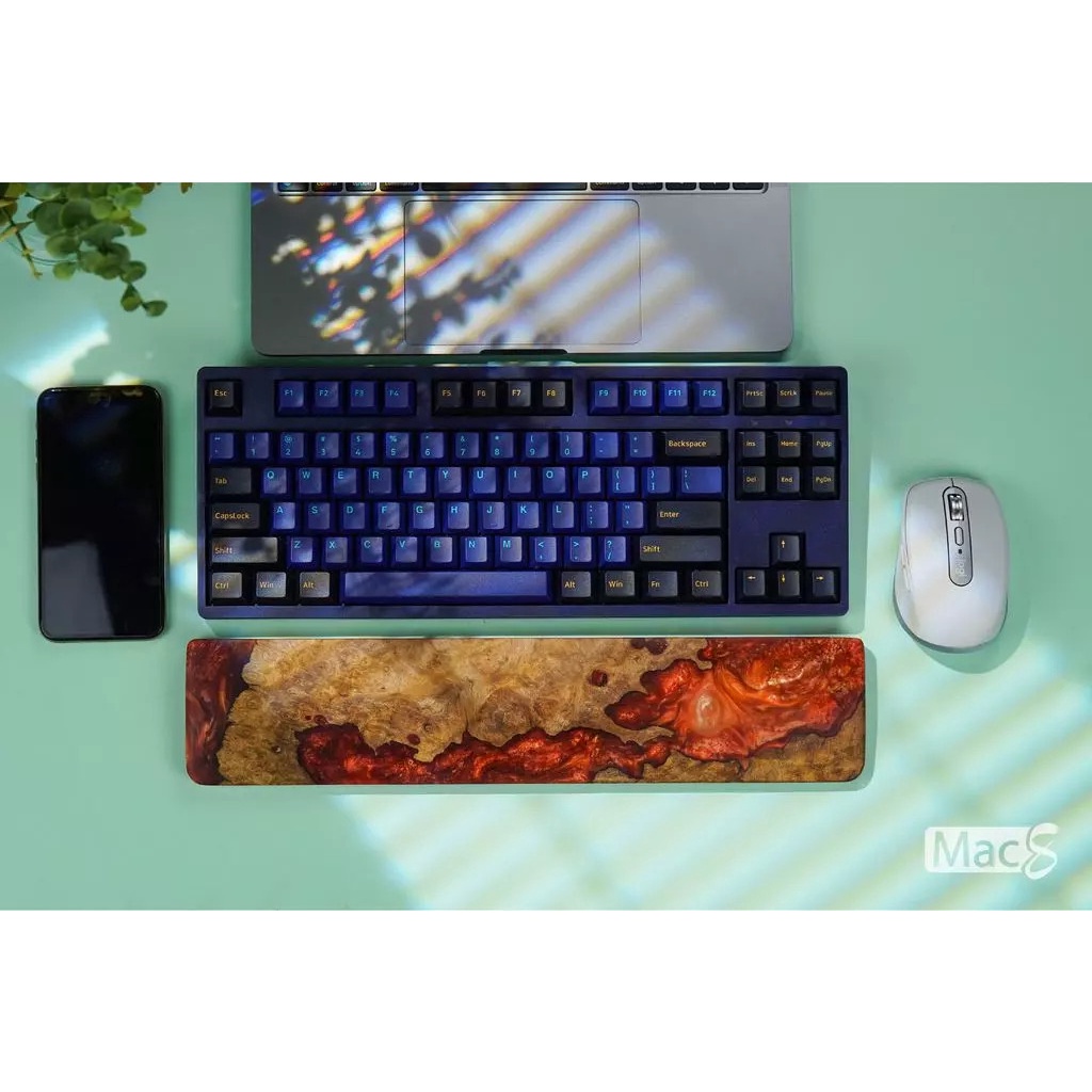 Kê tay resin gỗ Nu Alphawork Avocado Premium - Kê tay bàn phím