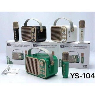 Loa Bluetooth YS 104 Kèm Mic Mini Hát Karaoke