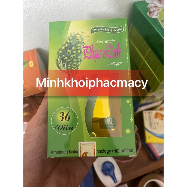 GIẢM CÂN CON CÔNG SLIM PHỤC LINH (36 viên)