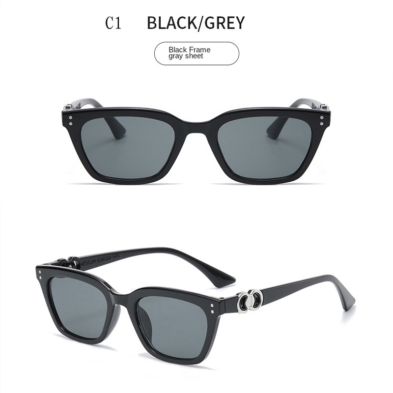 Kính Chống Nắng Gọng Vuông Nhỏ Phong Cách Hàn Quốc Cổ Điển Thời Trang Cho Nam Và Nữ