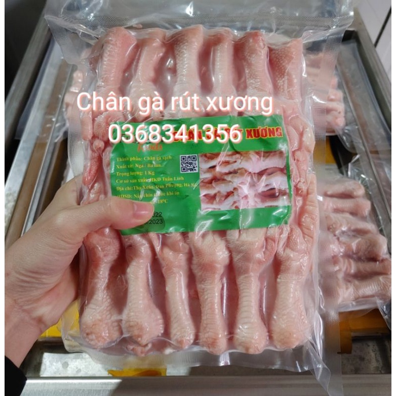 Chân gà rút xương khay 1kg hút chân không Net 6  Sỉ, lẻ, CTV