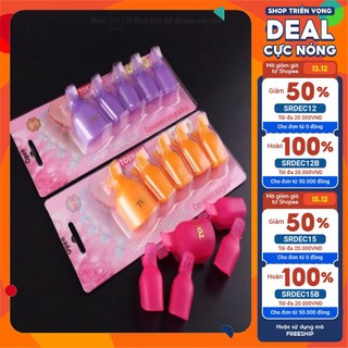 Kẹp nhựa ủ chân phá móng gel, kẹp ủ phá gel chân bộ 5 chiếc Thiên Di Nail