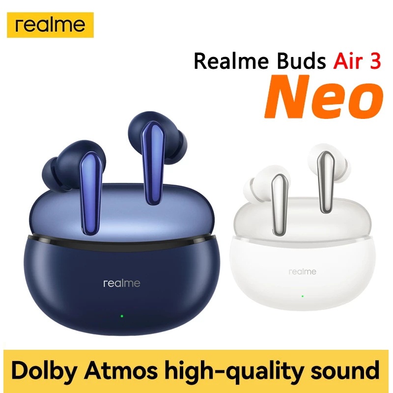 Tai Nghe Nhét Tai Realme Buds Air 3 Neo Pin 30 Giờ Chống Ồn Chống Thấm Nước IPX5 Siêu Nhẹ