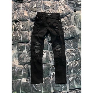  Quần vá da 4 miếng thêu 