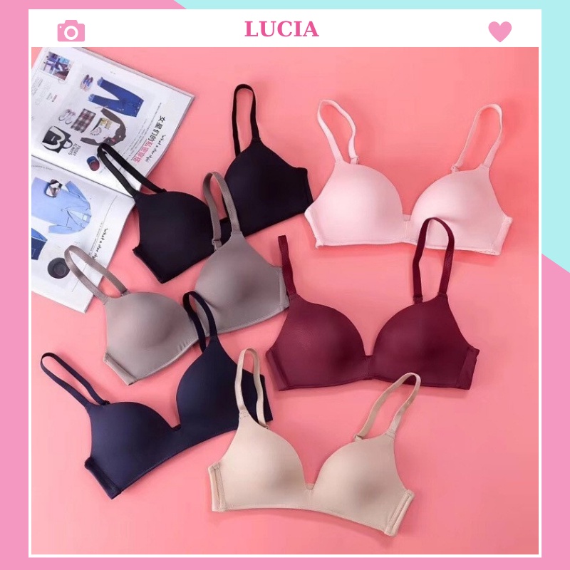 Áo ngực nữ đúc su không gọng nâng ngực LUCIA, áo lót nữ đẩy ngực chất liệu thoáng mát ANM-03