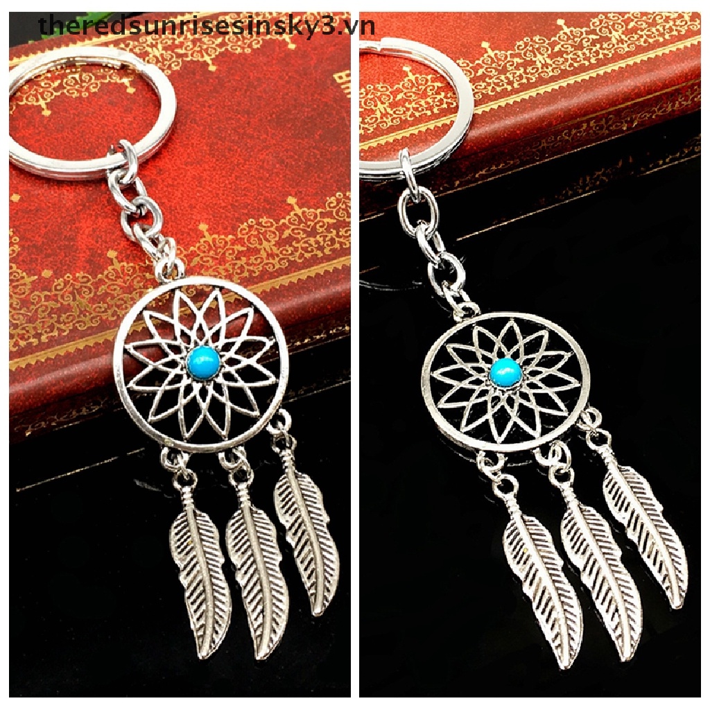 Móc Khóa Hình Lưới Giấc Mơ Bằng Kim Loại Màu Bạc Mới