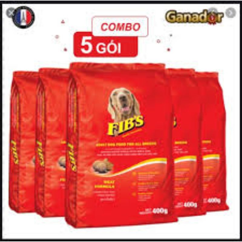 5 gói 400g FIB'S - Thức ăn hạt cho chó giá rẻ