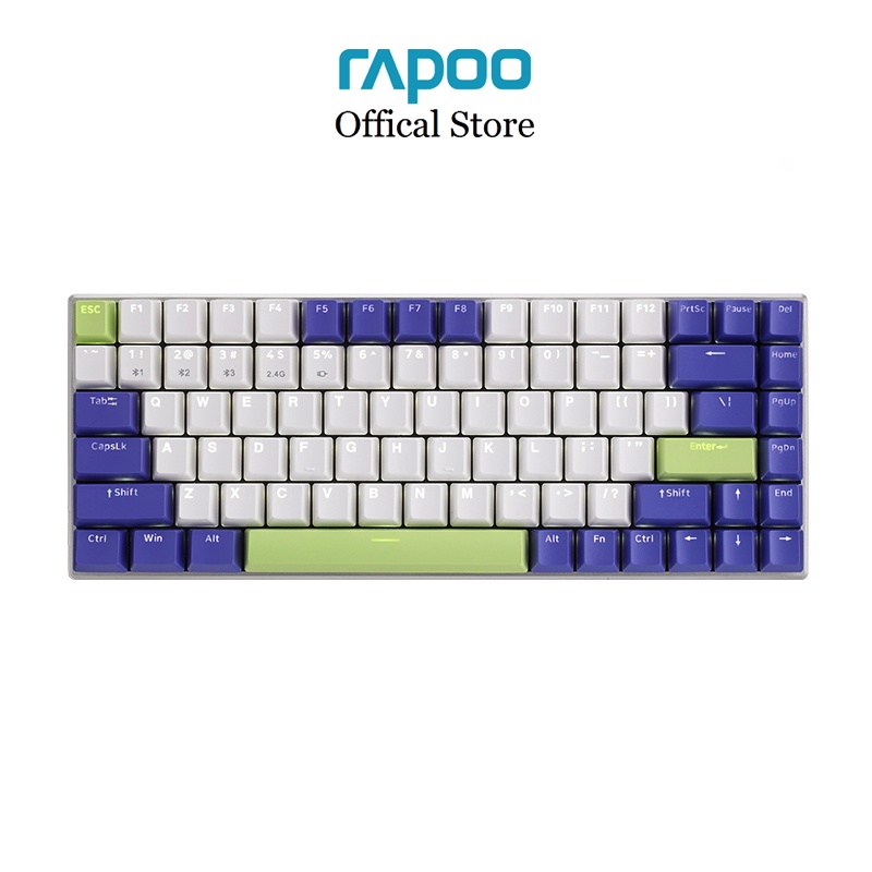 Bàn phím cơ gaming Rapoo V700-8A phong cách hoài cổ đa kết nối , pin sạc