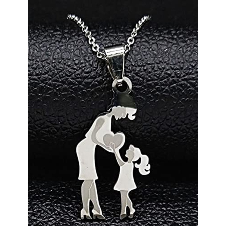 Vòng cổ Thép Không Gỉ Màu Sắc Xinh Xắn Dành Cho Mẹ Và Con Gái