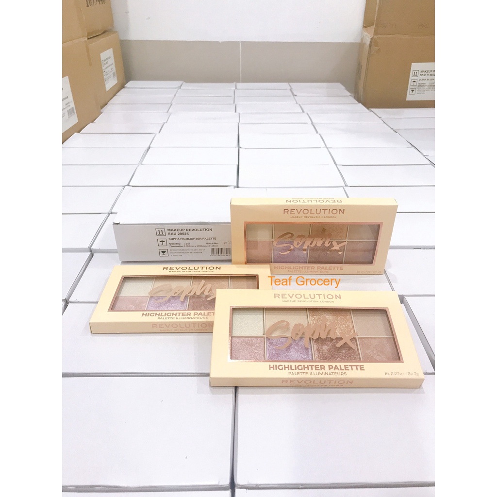 Bảng màu Highlighter trang điểm -  Makeup Revolution London Soph X Highlighter